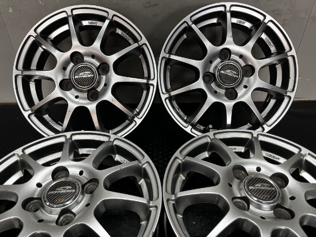 A-TECH SCHNEDER エーテック シュナイダー 社外ホイール 13インチ 4本 4J4HPCD100 42 ワゴンR タント エヴリィ ムーヴ ライフ等 SHE013