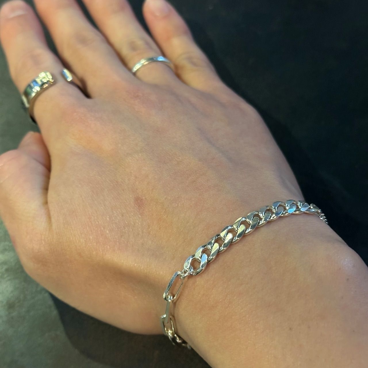 SILVER925 3 CHAIN BRACELET/シルバー/ブレスレット Chaine bracelet 【SILVER925】 – GRAiL