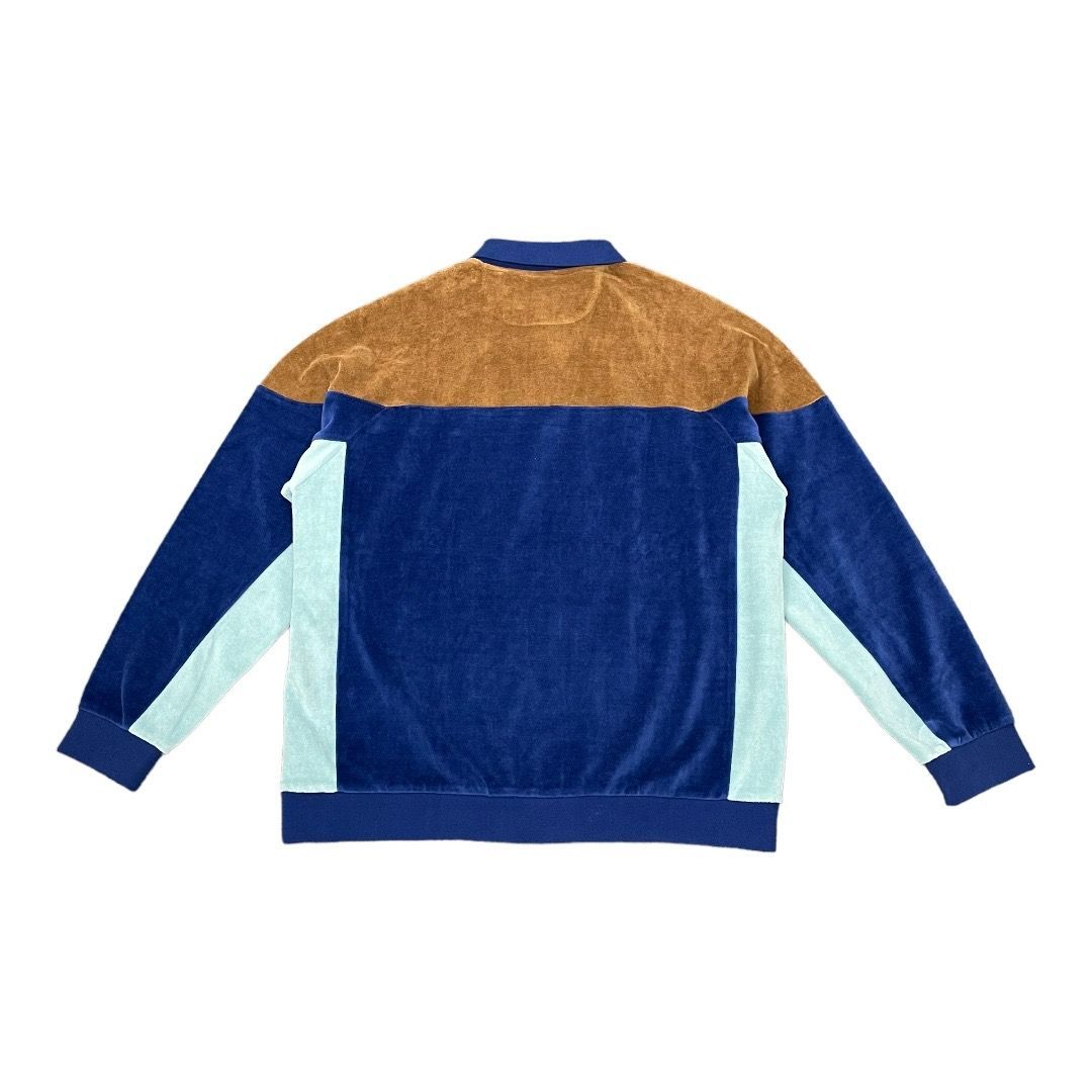 国内正規 未使用品 ○ SUPREME 22AW Paneled Velour L/S Polo
