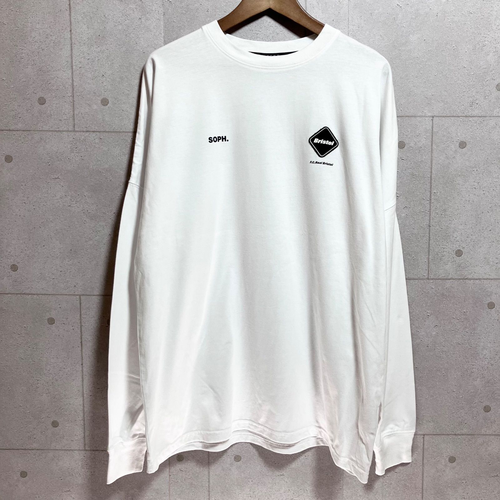 F.C.Real.Bristol メンズロングTシャツ F.C.Real Bristol エフシーレアルブリストル ロゴ ロンT ロング