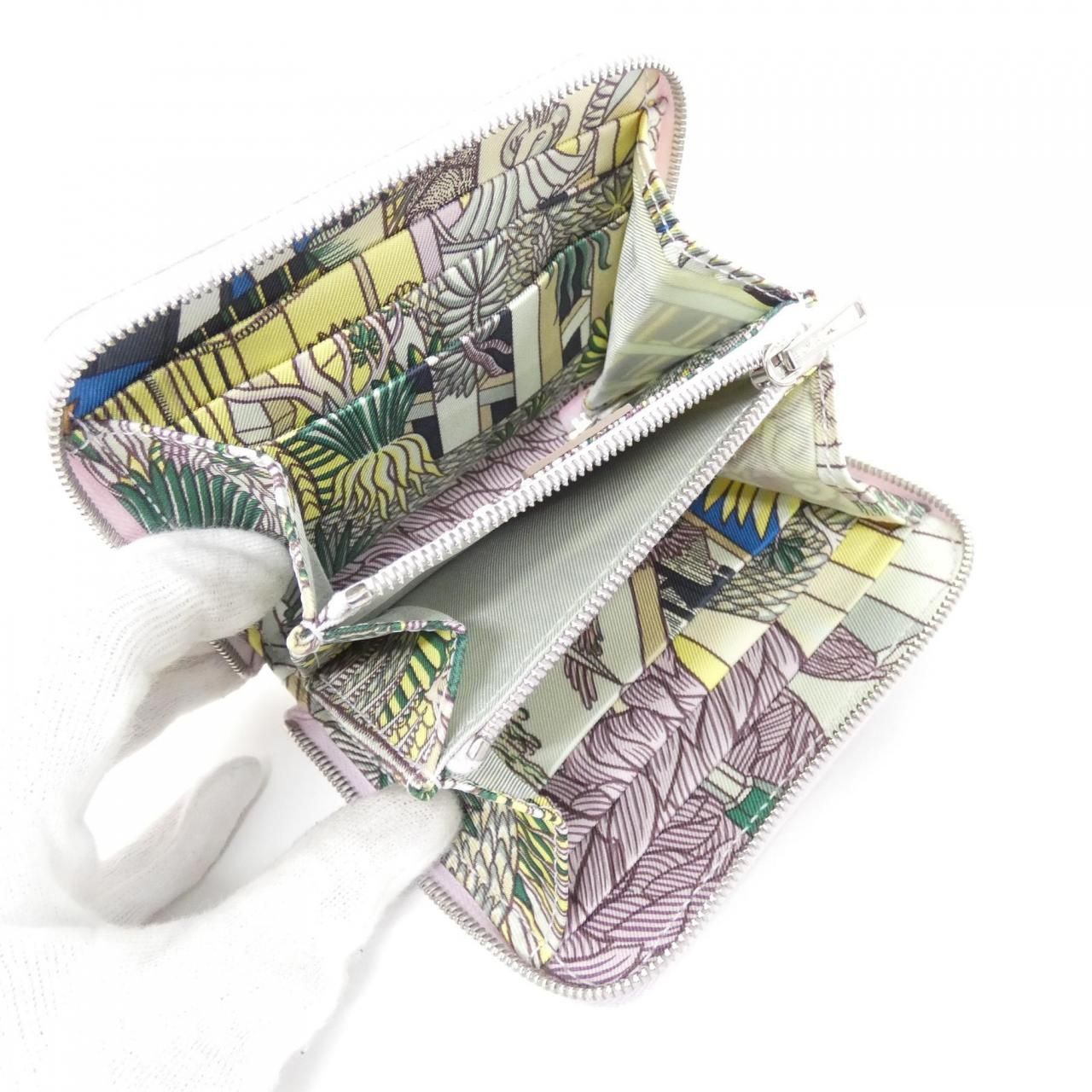 エルメス ANIMAPOLIS シルク イン コンパクト 079113CK 財布 アザップ  