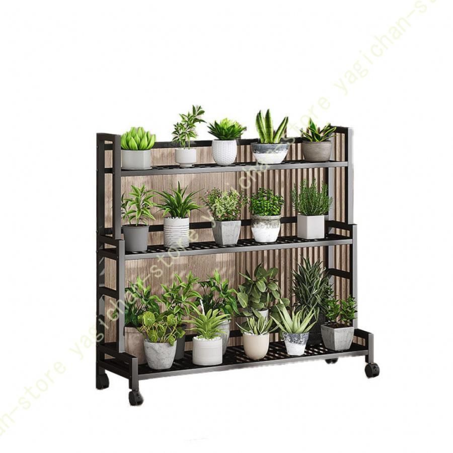 花台 木製花台 3段タイプ 幅20×奥行25×高さ39cm ブラウン CW-023BR 1