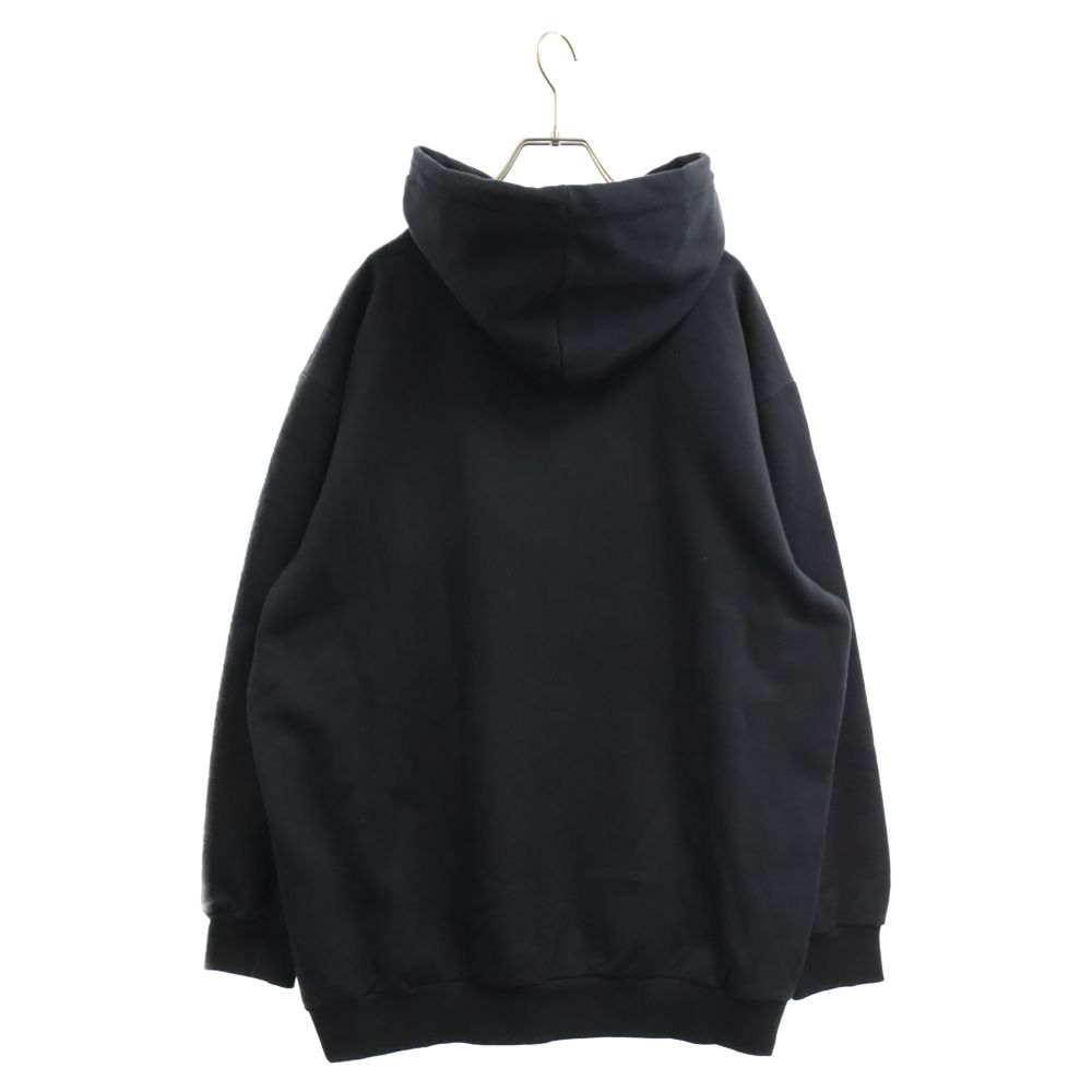 CELINE (セリーヌ) 22SS Hoodie In Cotton Fleece With Artist Print 2Y701670Q  アーティストプリントスタッズロゴクルーネックスウェットパーカー ブラック