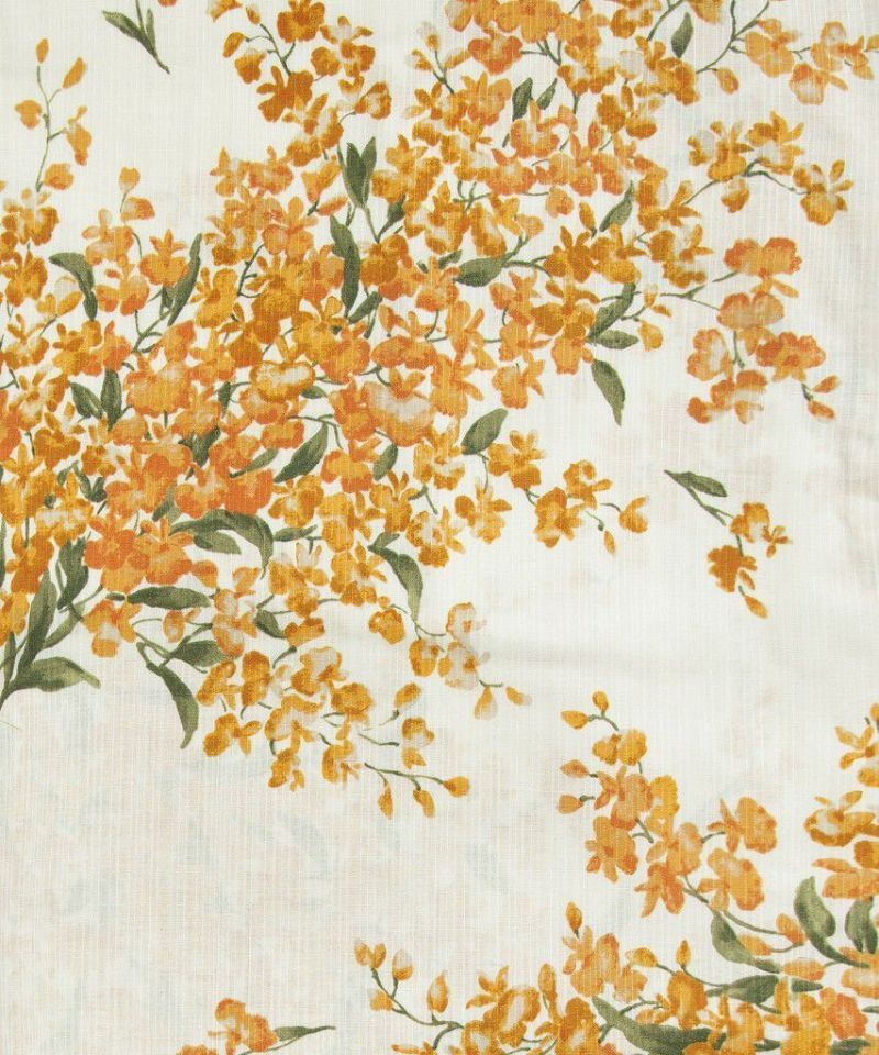 dita 浴衣　夏のオレンジユーム 2025 浴衣5点セット(ゆかた・帯・下駄・着付けマニュアル