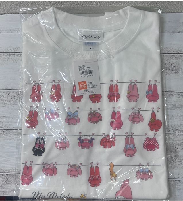 サンリオ マイメロディ Tシャツ 頭巾 45周年 白T Sサイズ - メルカリ