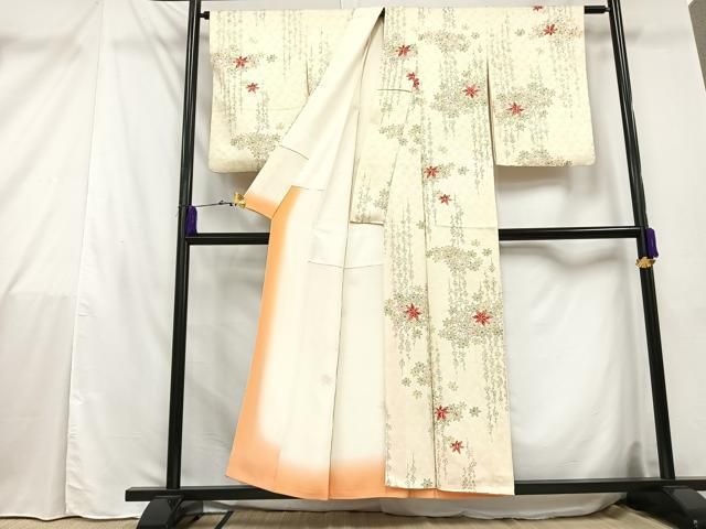 平和屋着物□上質な小紋 梅楓文 正絹 逸品 AAAZ2832mf - メルカリ