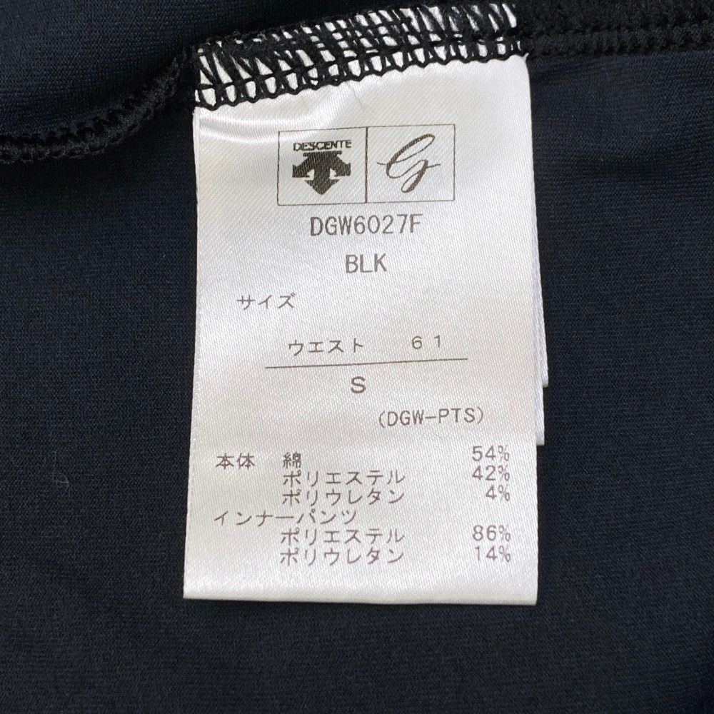 サイズ：S DESCENTE GOLF デサントゴルフ  インナー付 ストレッチ スカート  ブラック系 [240101428821] ゴルフウェア レディース ストスト サイズ：S DESCENTE GOLF デサントゴルフ インナー付 ストレッチ