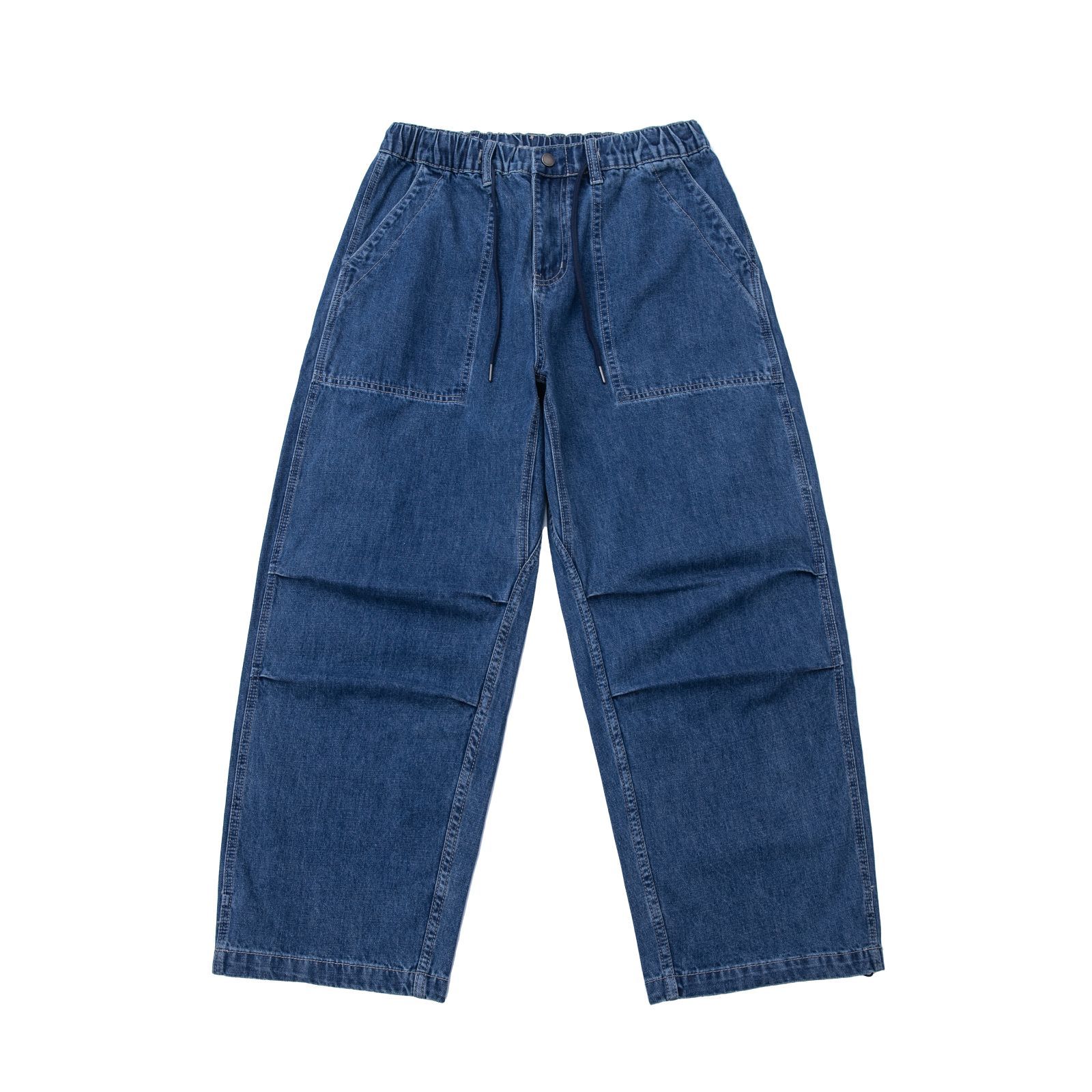 ダークブルー ワイドパンツ 4ポケット M-XXL PL2152 - メルカリ