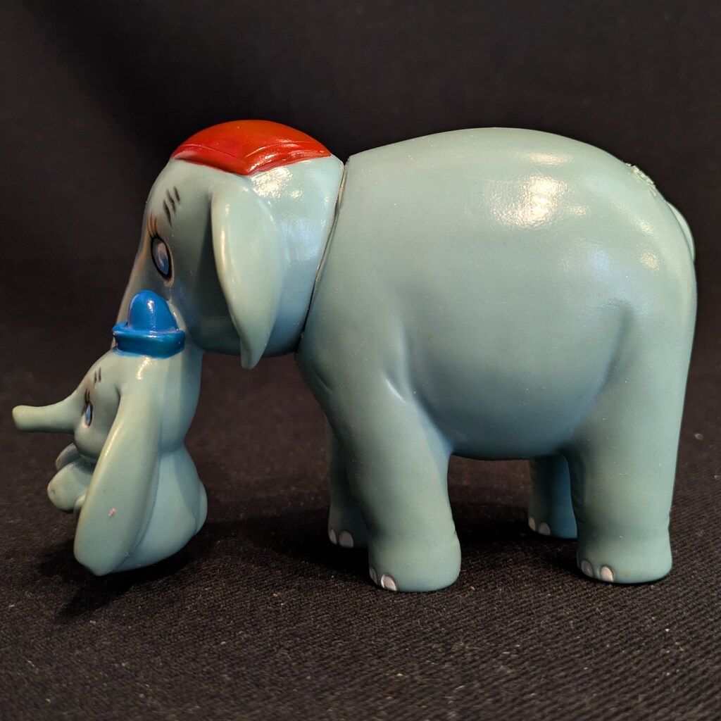 三菱銀行 貯金箱 ダンボ親子 青色帽子 132mm 2025年最新】三菱銀行 貯金箱