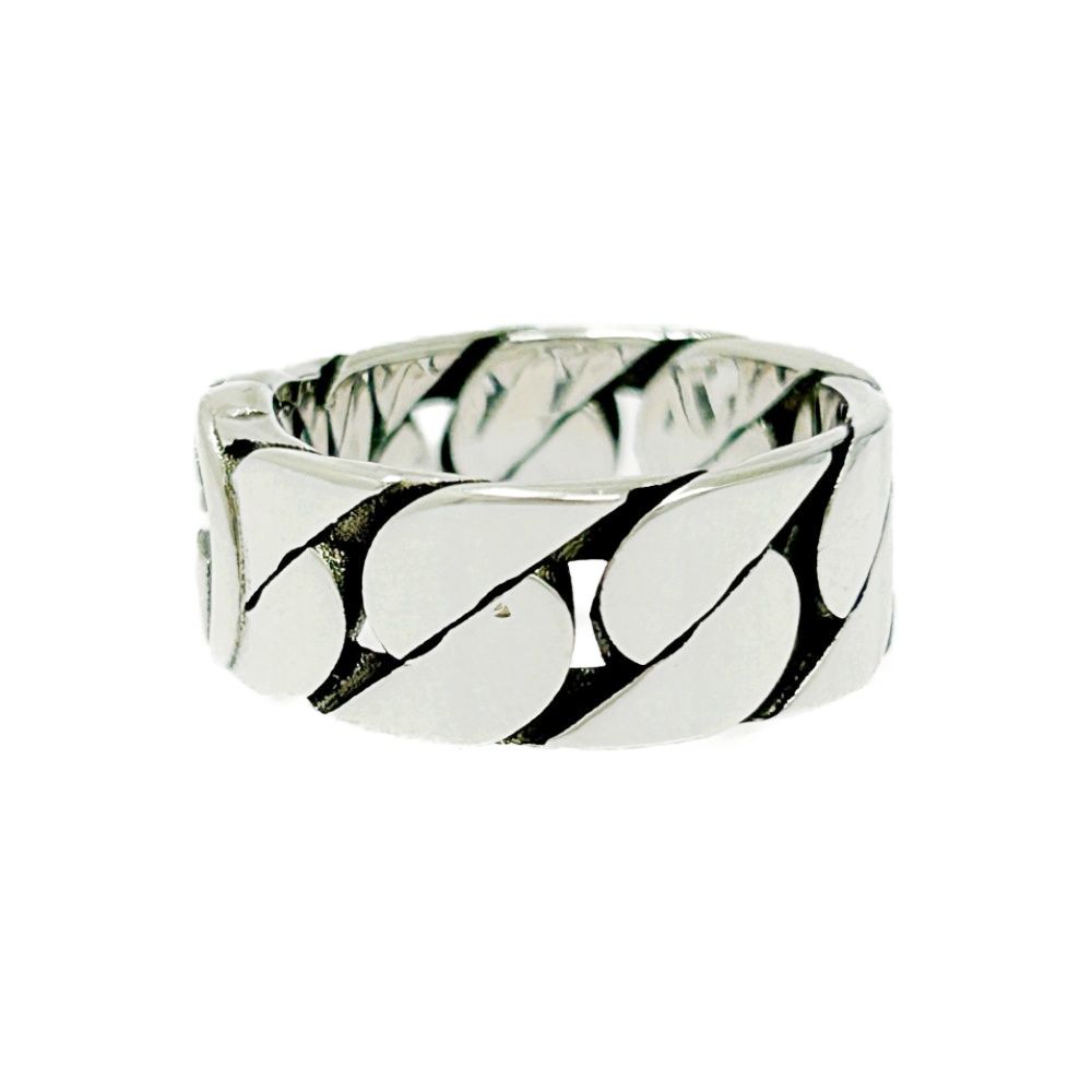 GUCCI グッチ シルバー インターロッキングG チェーン リング 6.4g 925刻印 481156 リング 指輪