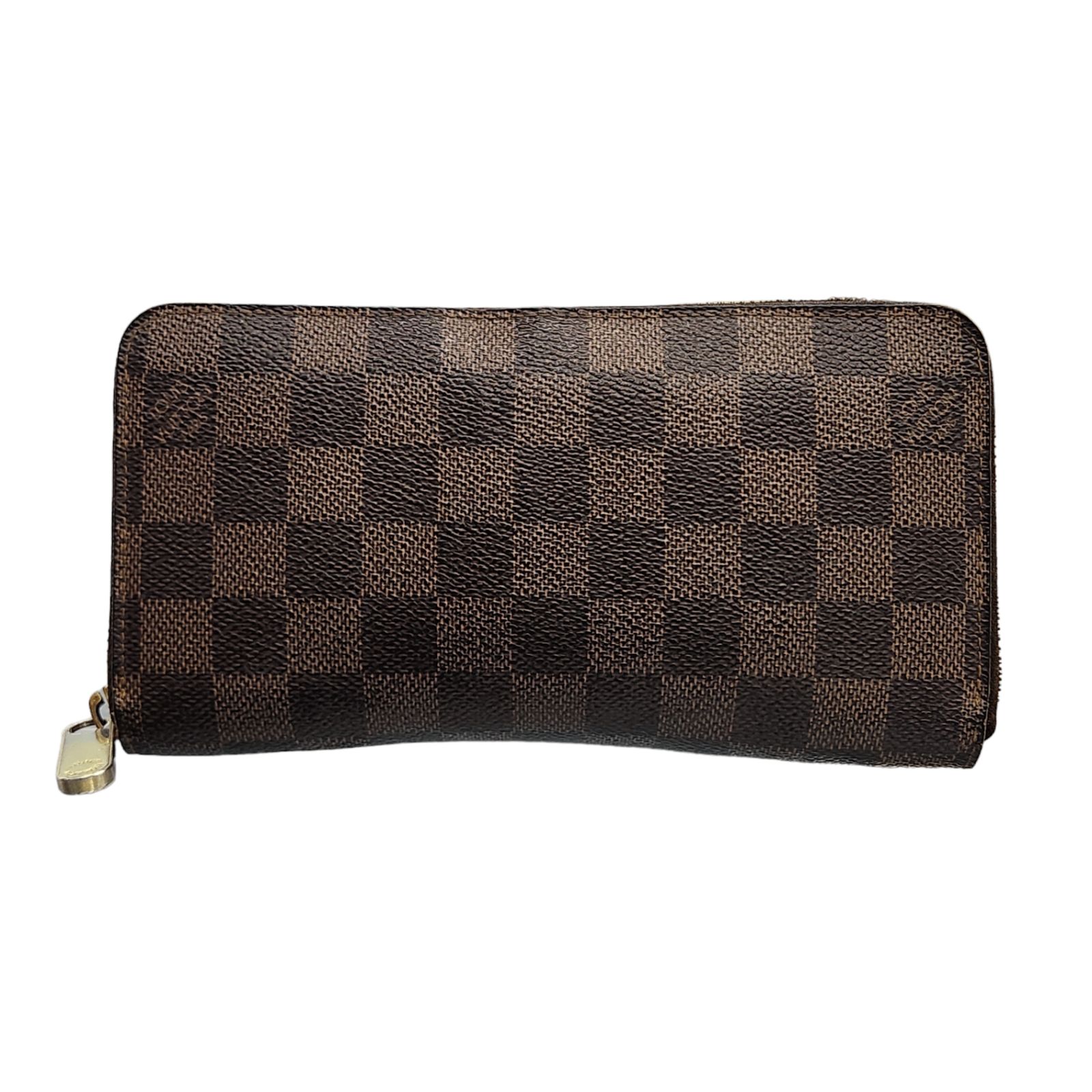 LOUIS VUITTON ダミエ ジッピーウォレット ルイヴィトン 長財布 ユニセックス ラウンドジップ ファスナー ブラウン N60015 中古  T1 - メルカリ