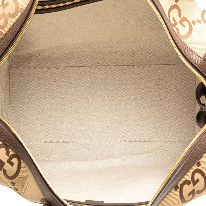 グッチ ジャンボGG シェリーライン ボストンバッグ ショルダーバッグ 2WAY 724612 ブラウン キャンバス レザー レディース GUCCI 1-0230124 DECORATOM_COM_BR