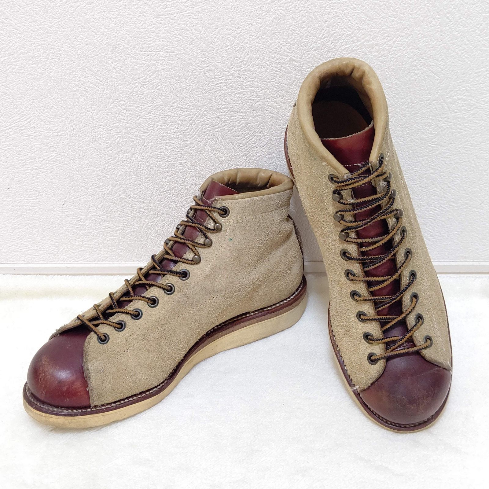 CHIPPEWA】 チペワ 91075 黒タグ スウェード モンキーブーツ 5 LACE TO