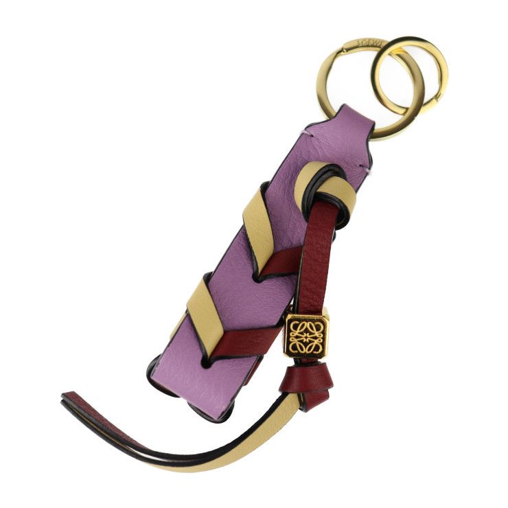 LOEWE ロエベ　ブレイデッドキーリング LOEWE 【新品同様】 ロエベ クロスブレイデッド キーリング