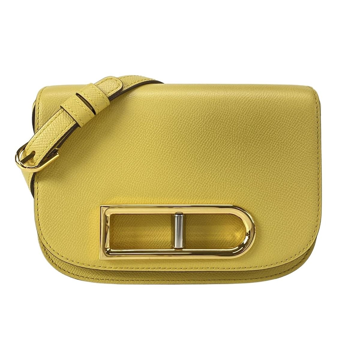 DELVAUX デルボー ショルダーバッグ ランゴー スモール イエロー レザー
