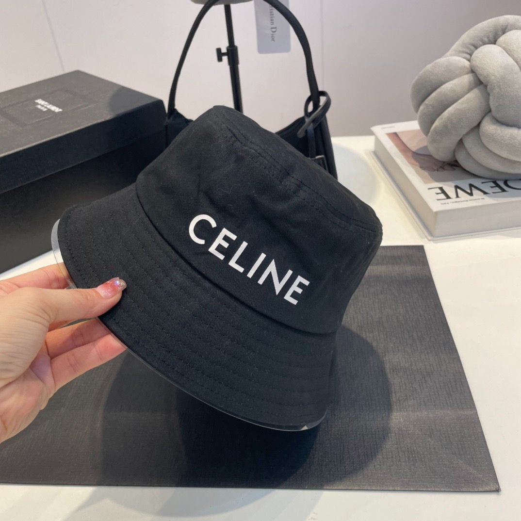 再入荷なし】セリーヌ CELINE バケットハット ブラック 在庫限りさ 