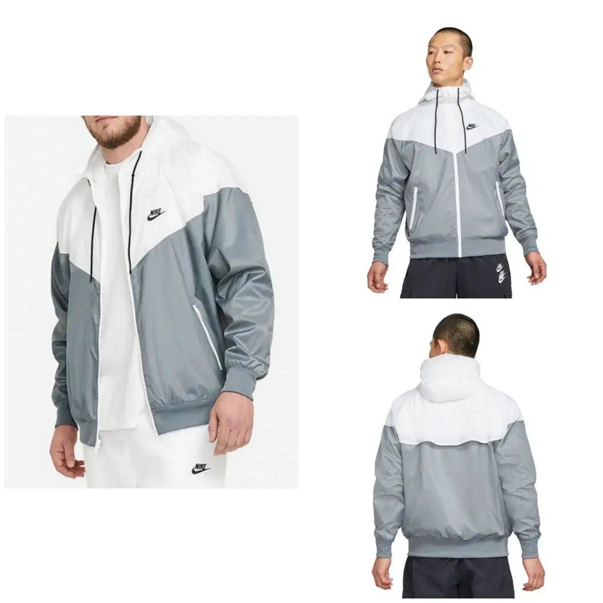 【雷市場（ポンジャン）商品韓国直送】正規品 新品 Nike(ナイキ） ウインドランナー ジャケット グレー ／ XL （ 110 115 ）