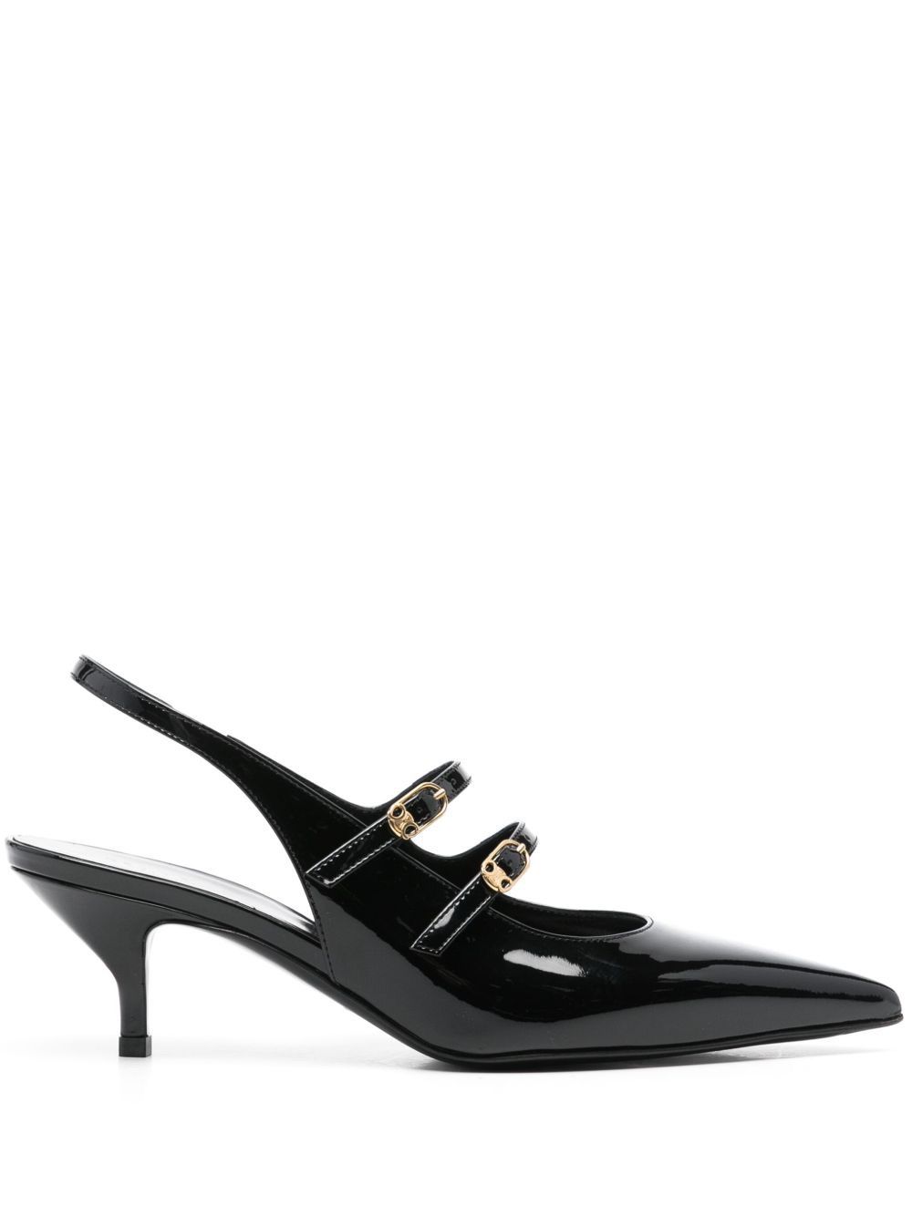 CELINE ブラック ミッドヒール