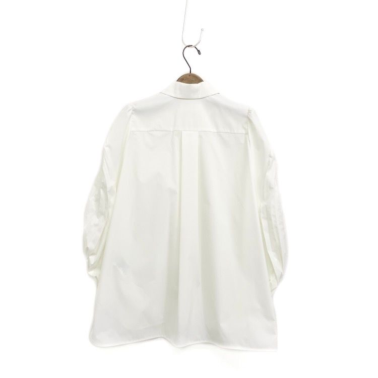 未使用品 Mame Kurogouchi マメクロゴウチ Curved Pleated Shirt 