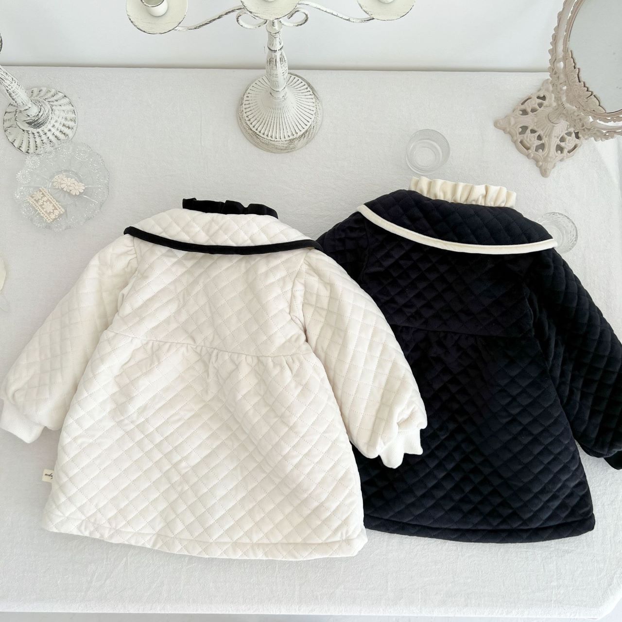 キッズ アウター ジャケット 子供服 ベビー 耳付き 秋冬 0 1 2 3 裏起毛 長袖 女児 かわいい 羽毛