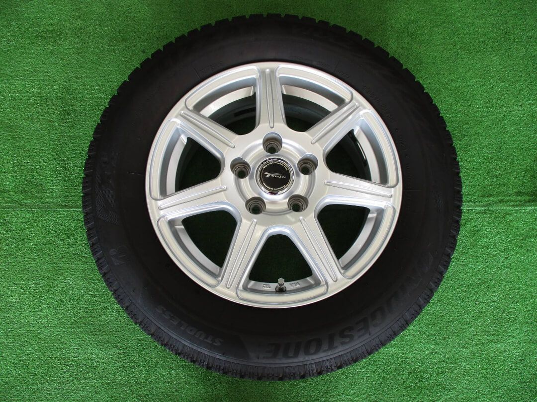 15インチ　中古スタッドレスセット　195/65R15　VRX2　6-15　5H100　+45　トップラン【M192・大和店】