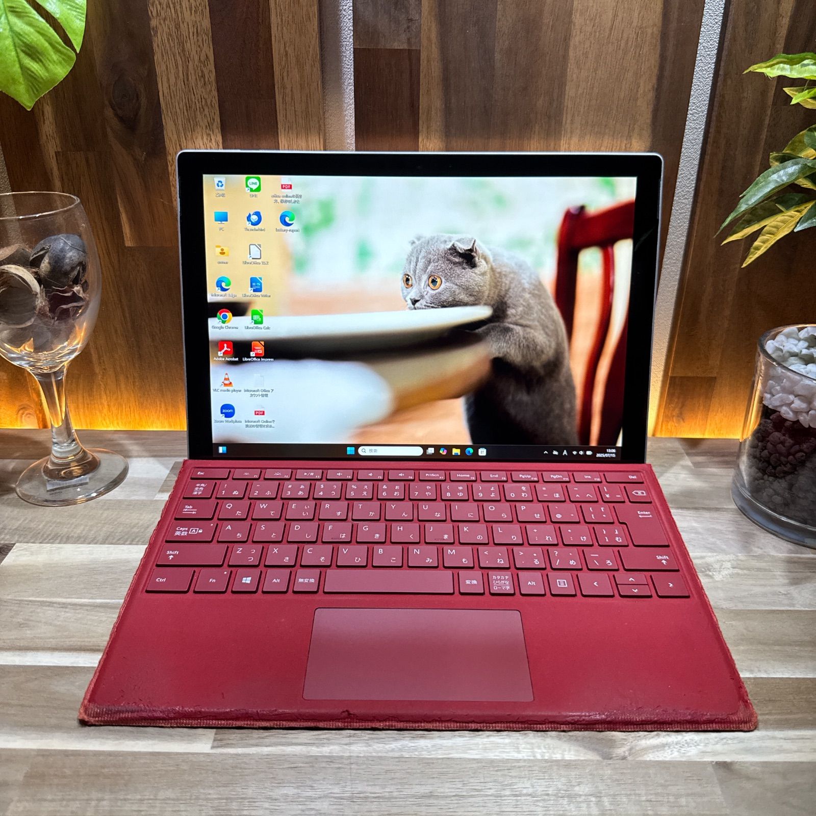 準美品‼️Surface Pro5☘2in1☘プラチナ☘大人気☘ノートパソコン 公式ショップ限定価格❣️/ 大人気《LTEモデル》2in1タブレット