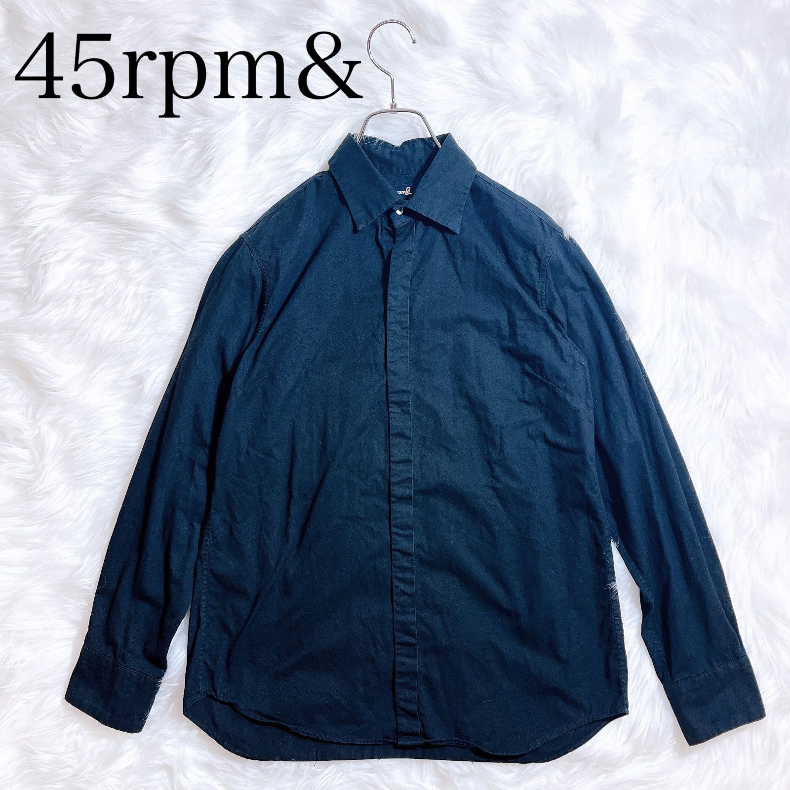 45R 45rpm 藍染め 比翼ボタン ドレスシャツ 45R 45rpm 藍染め 比翼ボタン ドレスシャツ コットン - メルカリ