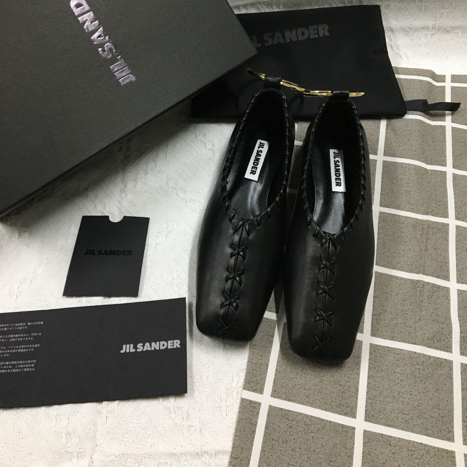 JIL SANDER ジルサンダー 大人気のリングアンクレット付バレエシューズ 未使用 - メルカリ