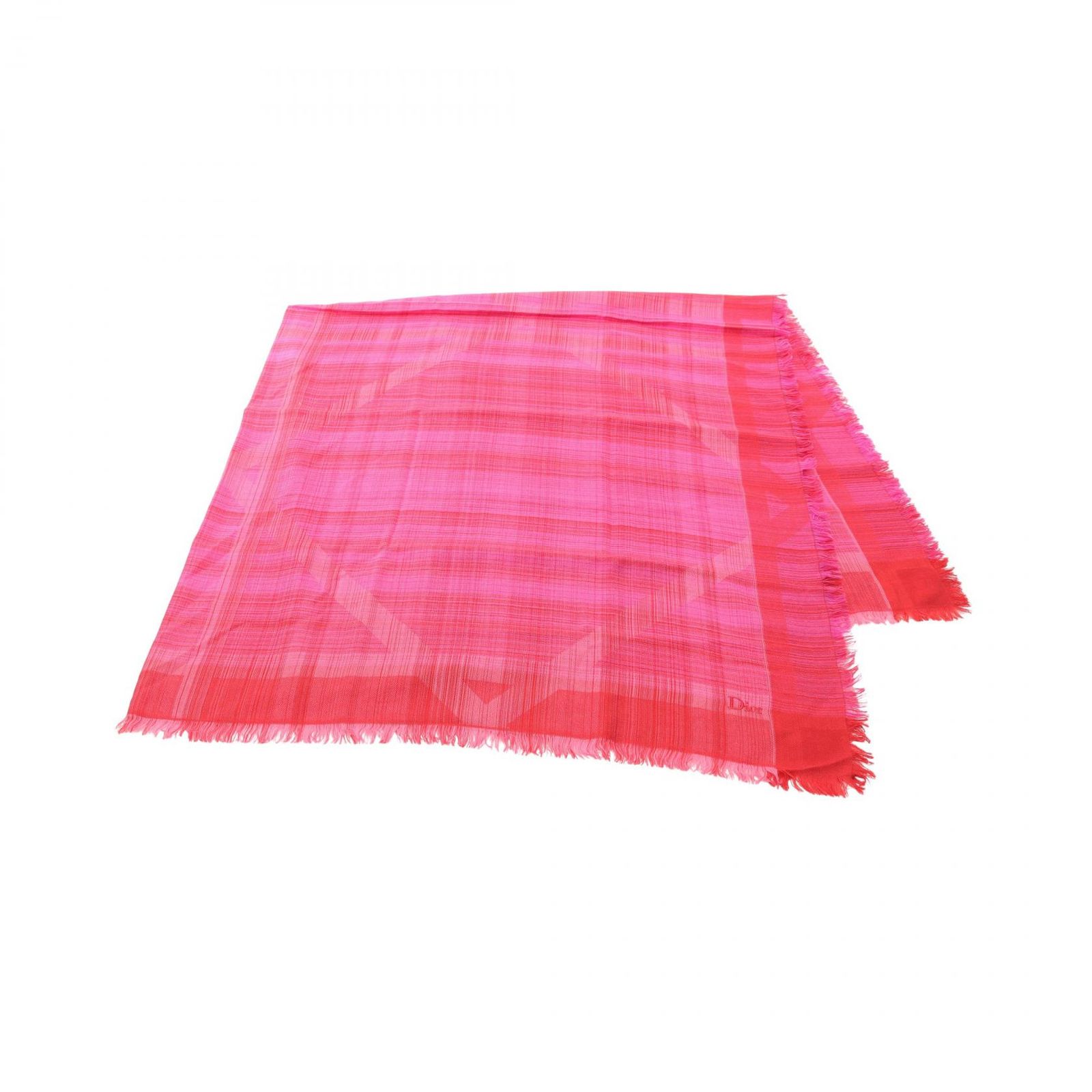 クリスチャンディオール Christian Dior ストール カナージュ 51KAL140A037 ウール シルク ストール レディース Used A