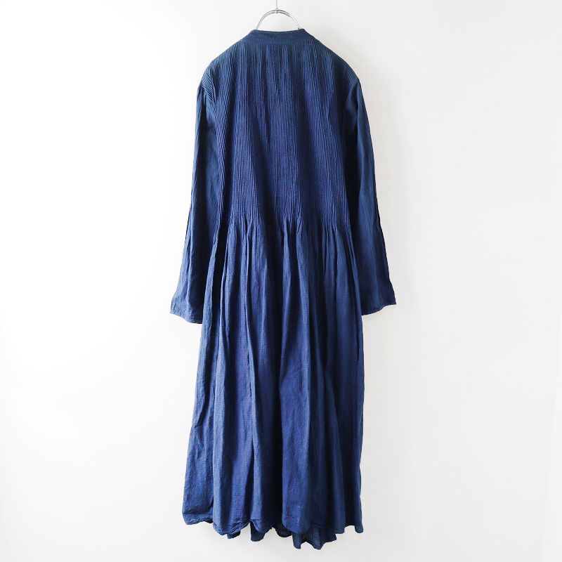 メゾンドソイル maison de soil コットン ピンタック ギャザー 染色