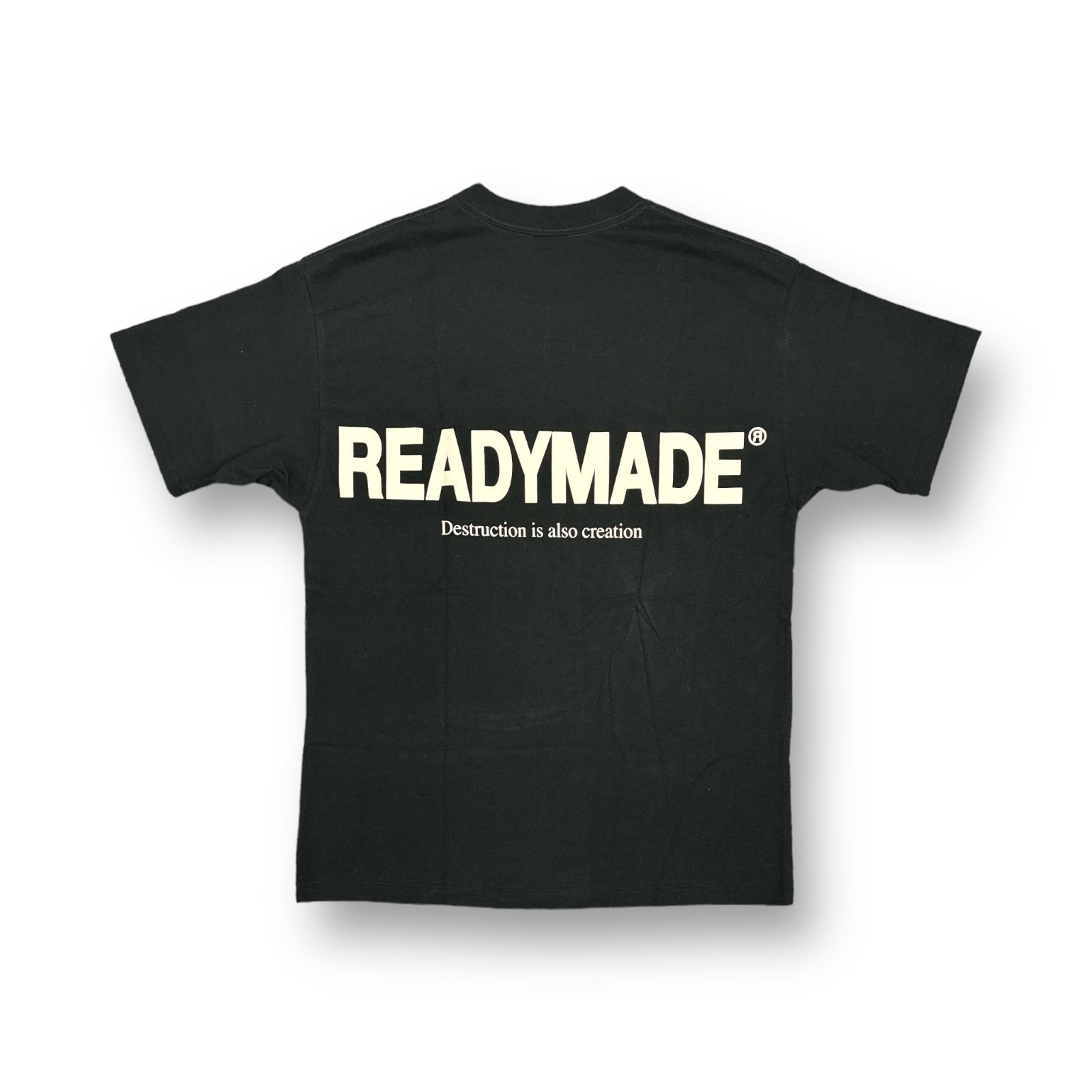 美品 READYMADE 23SS S/S T-SHIRT SMILE / BLK ロゴプリント Tシャツ 