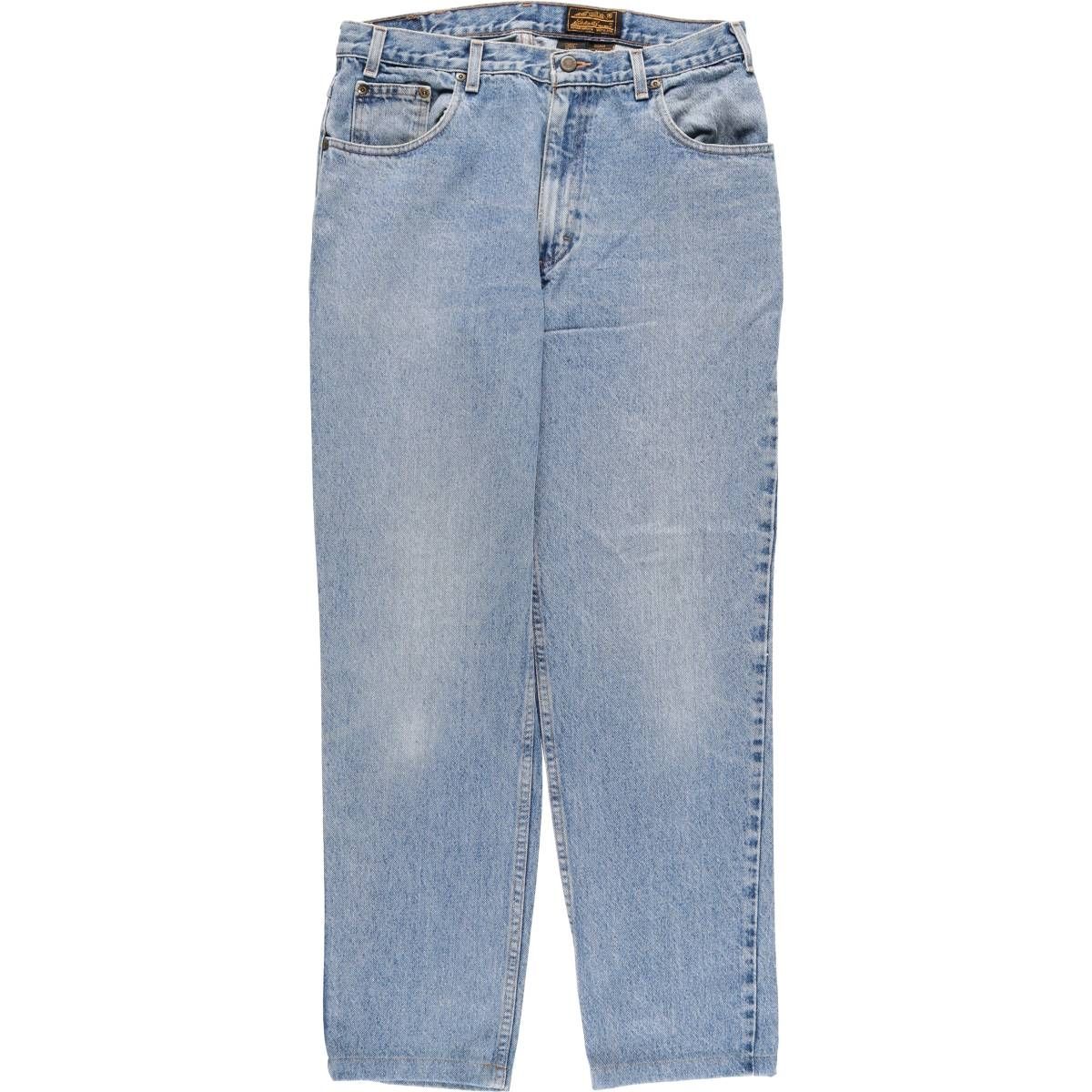 古着 80~90年代 エディーバウアー Eddie Bauer 黒タグ ストレートデニムパンツ メンズw34相当 ヴィンテージ|eaa545581