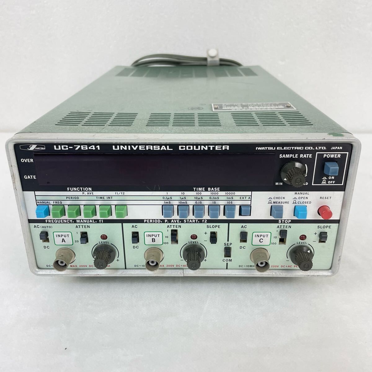 iwatsu 岩崎通信株式会社 UC-7641 universal counter 周波数 測定