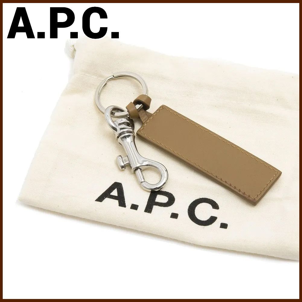 A.P.C アーペーセー キーリング カウハイドレザー 上質感 型押しA.P.C.