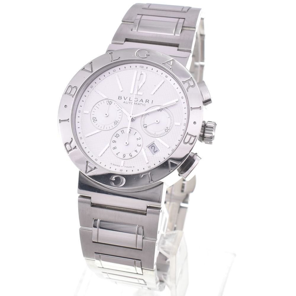 ブルガリ BVLGARI BB42SSCH ブルガリブルガリ クロノグラフ デイト 自動巻き メンズ L 142929