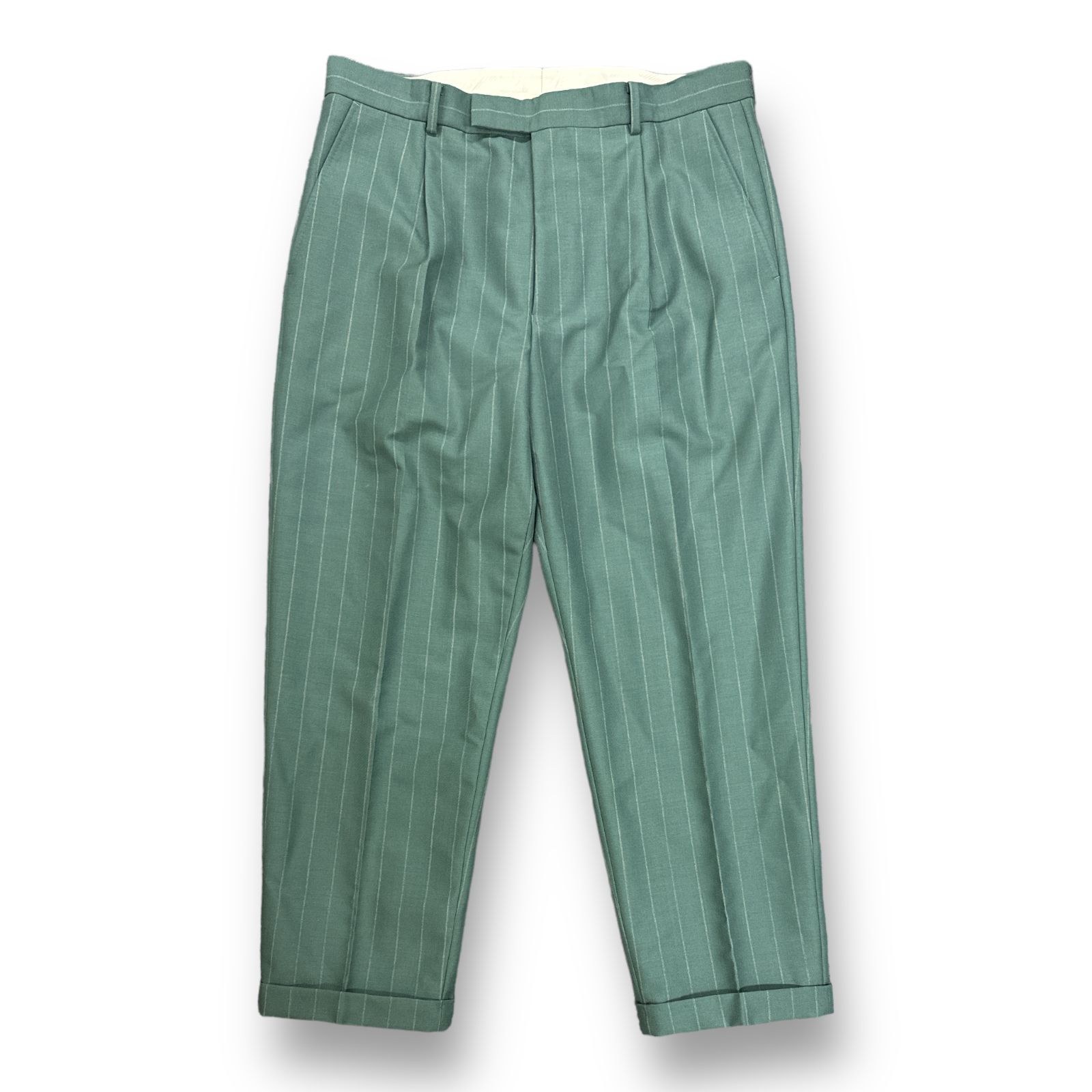 定価41800円 WACKO MARIA × DORMEUIL 22AW STRIPED PLEATED