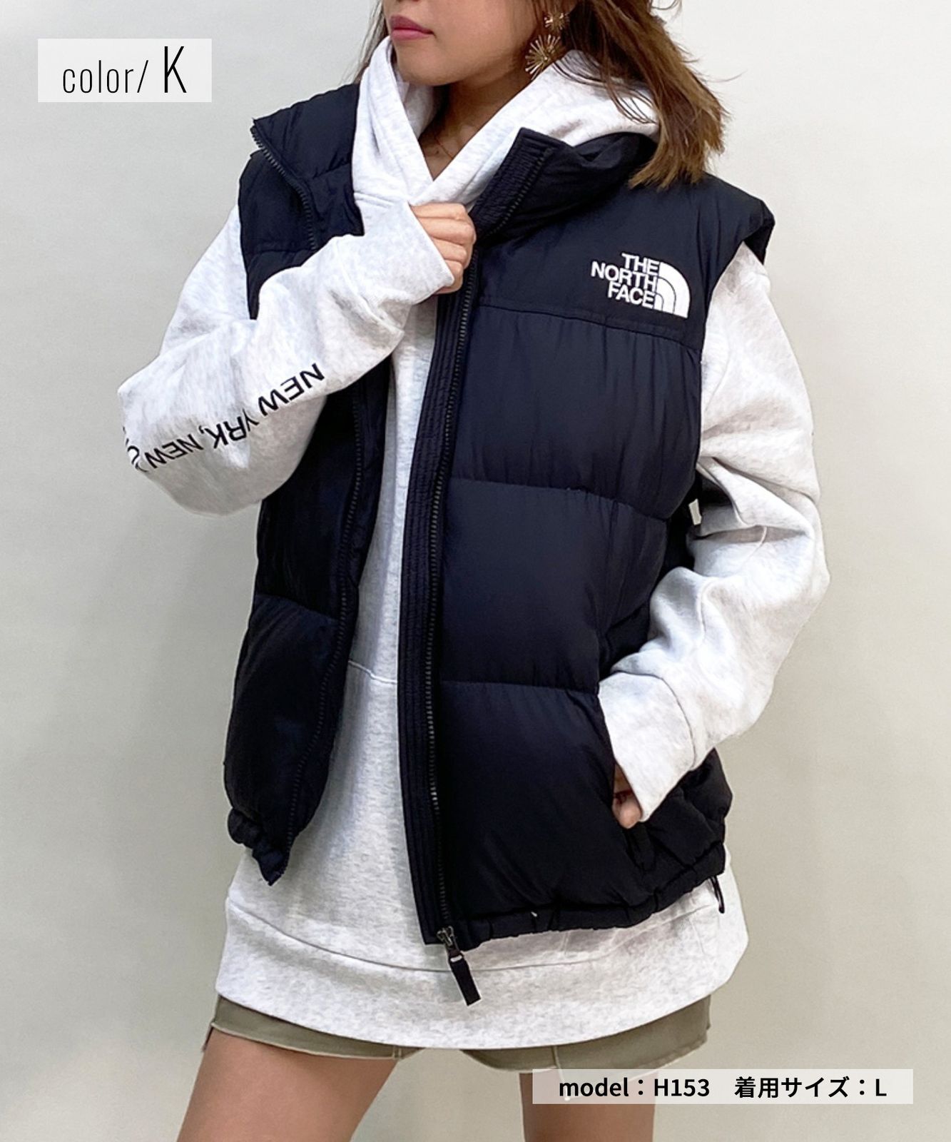 【ムラスポ公式】新品 THE NORTH FACE ザ・ノース・フェイス アウター ベスト ダウン 中綿 レディース Nuptse Vest ヌプシベスト NDW92338