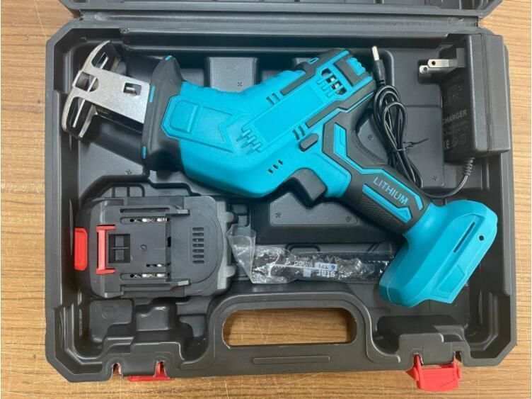 充電式 レシプロソー 21V 電動ノコギリ 電動のこぎり ブレード4本付き バッテリー1個 家庭用 女性 小型 18Vマキタ バッテリー