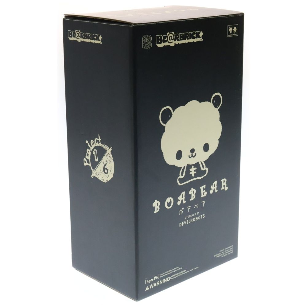 MEDICOM TOY - MEDICOM TOY メディコムトイ BE@RBRICK BOABEAR 400% ベアブリック ボアベア デビルロボッツ 1/6計画限定 フィギュア 人形 ブラック/ホワイト MEDICOM TOY (メディコムトイ) BE@RBRICK BOABEAR 400% ベア