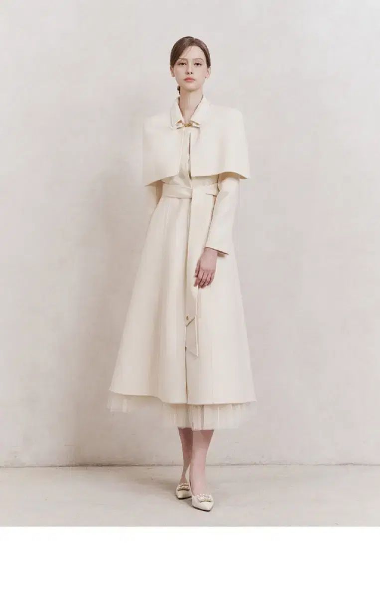 GRACE U Maylin Cape Coat Ivory メイリン ケープコート