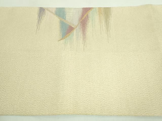 平和屋本店■極上　名門　安田綴れ　爪織本綴帯　八寸名古屋帯　峰彩　共箱・証紙付き　逸品　DZAA7455kh5 平和屋本店□極上 名門 安田綴れ 爪織本綴帯 八寸名古屋帯 峰彩 共箱