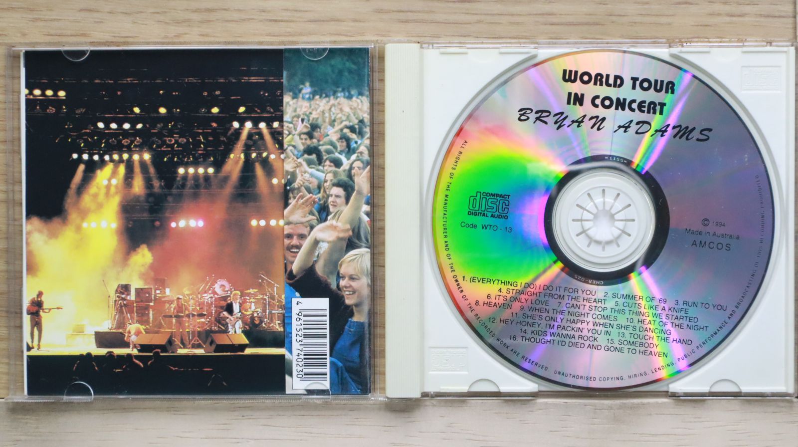 国内盤CD☆ブライアン・アダムス/Bryan Adams□ WORLD TOUR IN