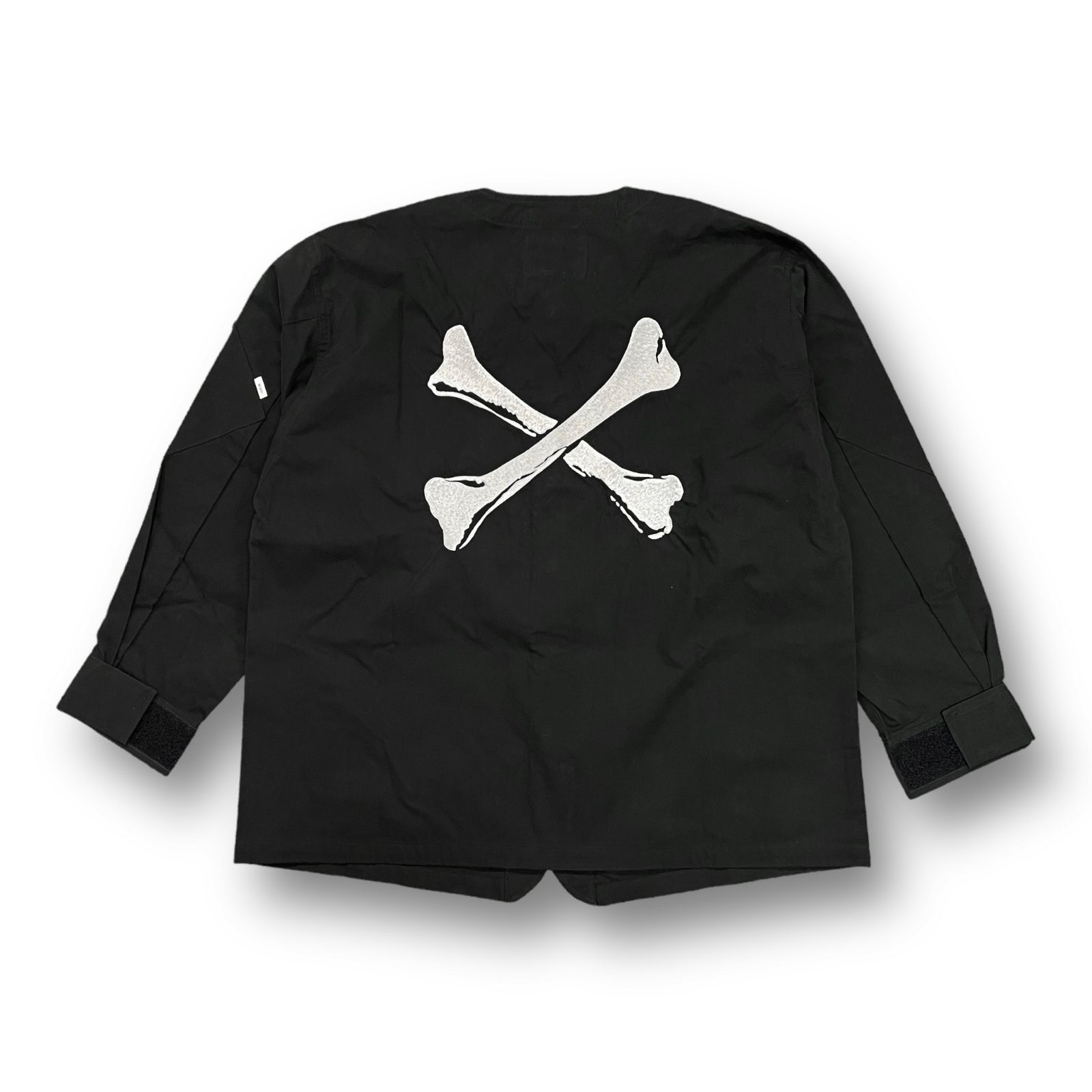 WTAPS 22SS クロスボーンノーカラーシャツ ベースボールシャツ WTAPS