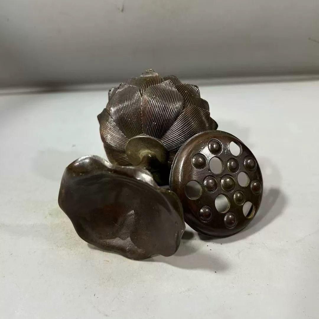 銅細工 宝蓮灯蓮香炉 盤香炉 香道具 装飾品 工芸品 美術品 置物 銅細工 蓮華香炉 宝蓮灯盤香炉 香道具 装飾品 工芸品 美術品