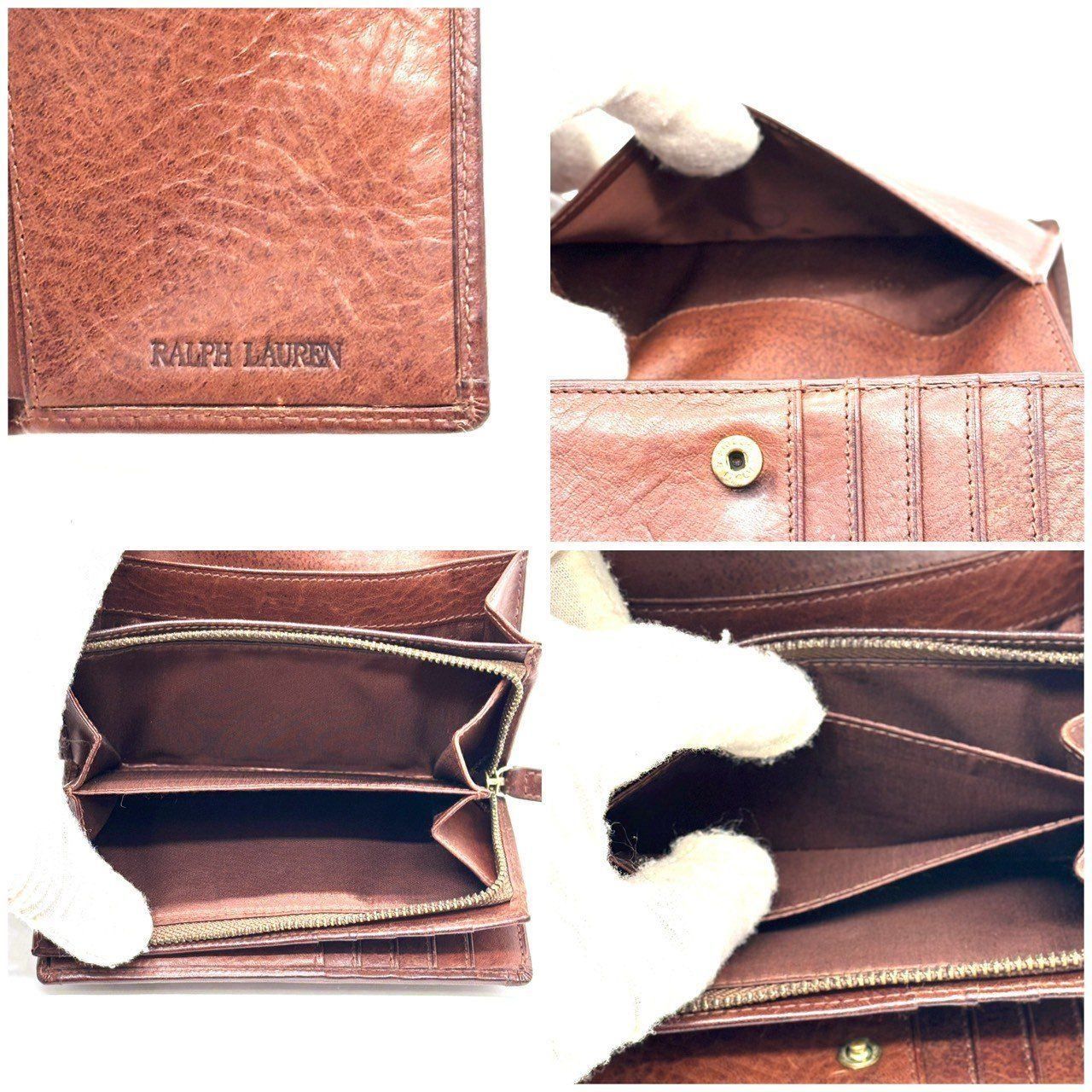 品格漂う大人財布】 RALPH LAUREN ラルフローレン 三つ折り財布