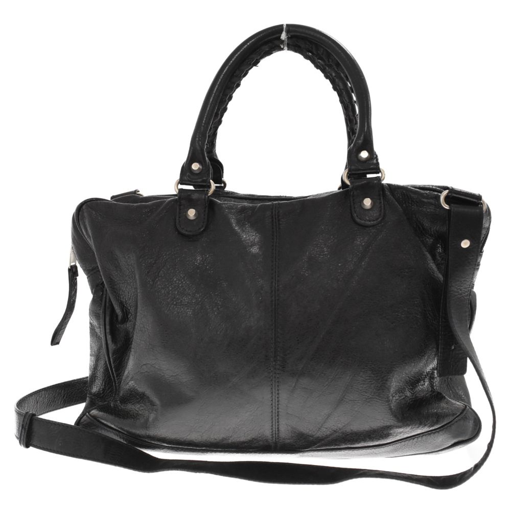 BALENCIAGA バレンシアガ Agneau Mini Folder シープスキン レザー 2WAY ショルダーバッグ ハンドバッグ ブラック 340134 1000 G 535269