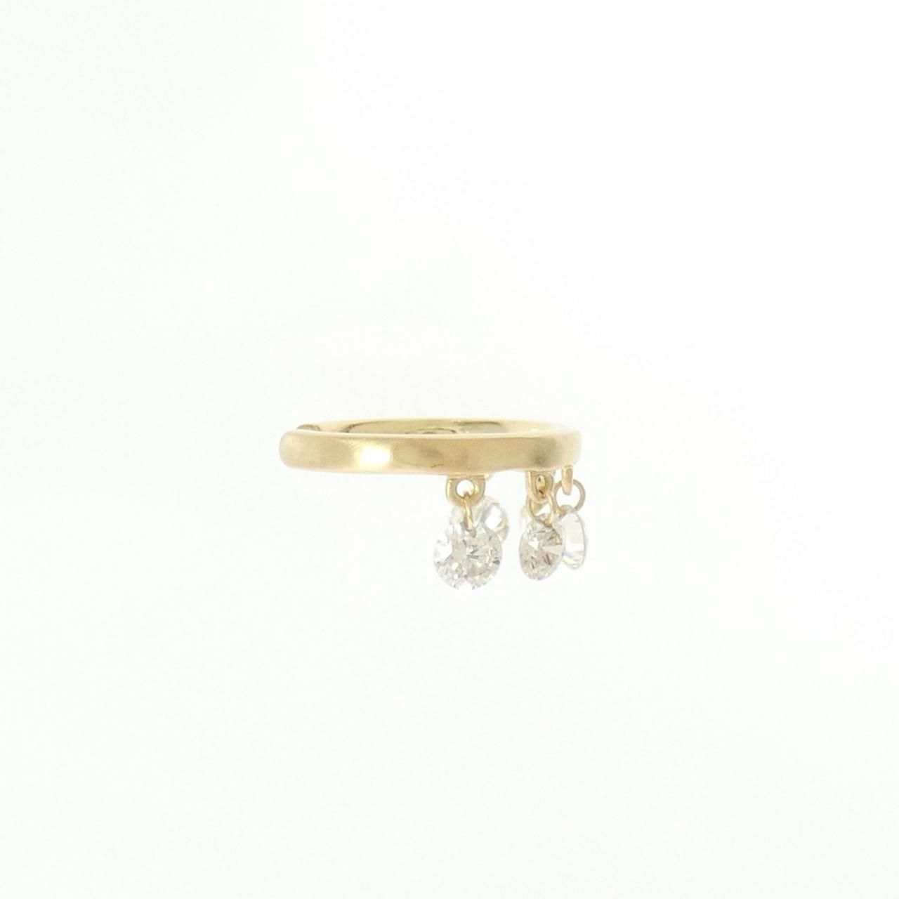 K18YG ダイヤモンド イヤーカフ 0.40CT 片耳