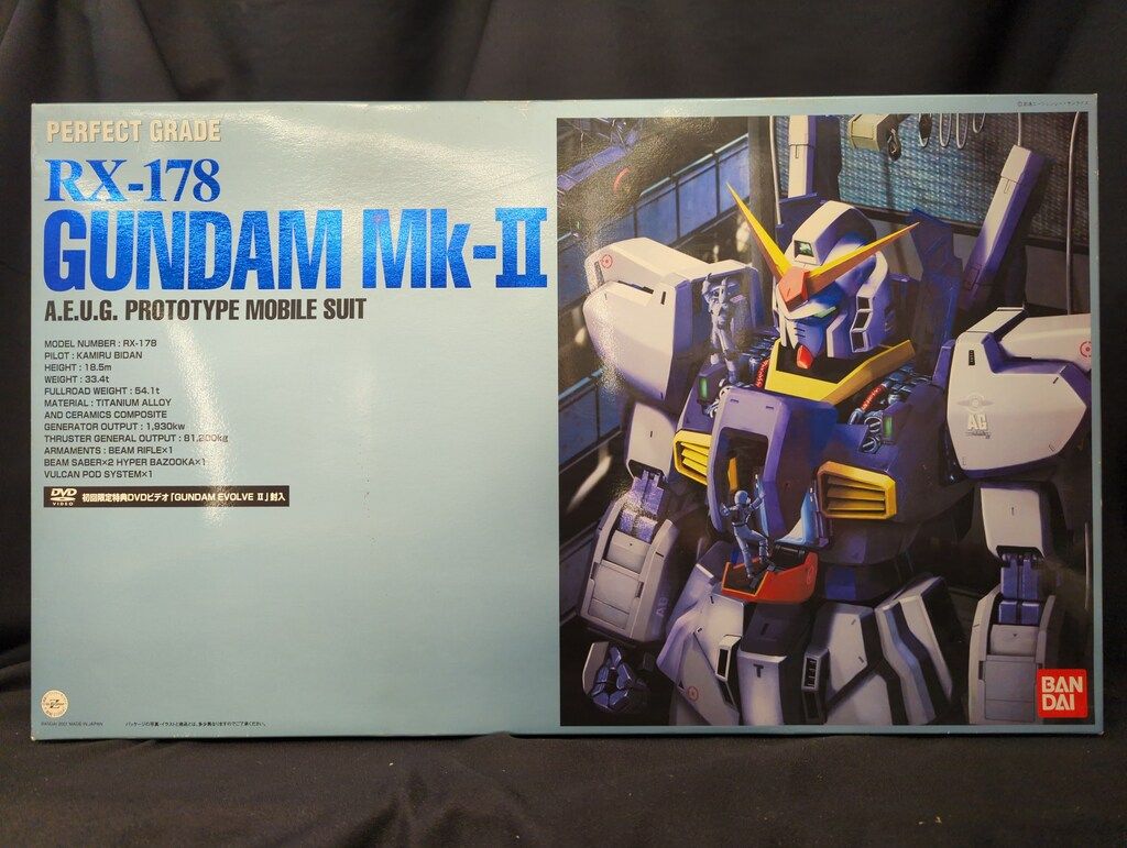 購入 バンダイ PG ガンダムMK2(エゥーゴ)/初回DVD欠 1/60 バンダイ PG