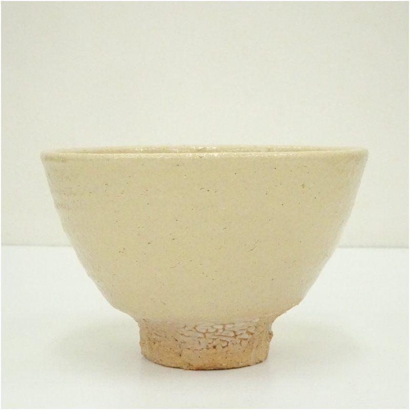 ♦萩焼 渋谷泥詩造 休雪白 割高台 抹茶盌 コレクション 骨董品 アンティーク V160723022_11.jpg