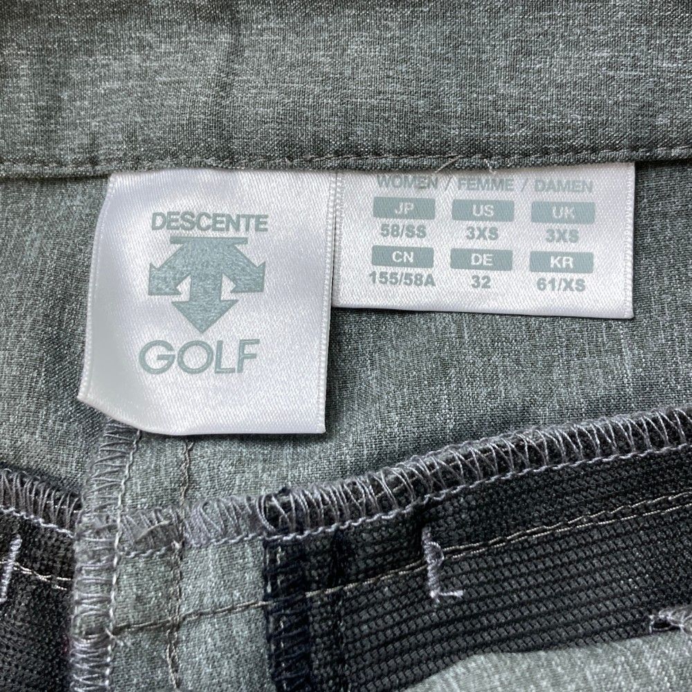 サイズ：SS DESCENTE GOLF デサントゴルフ  ストレッチパンツ  グレー系 [240101423440] ゴルフウェア レディース ストスト 新品】DESCENTE GOLF デサントゴルフ ストレッチパンツ グレー系